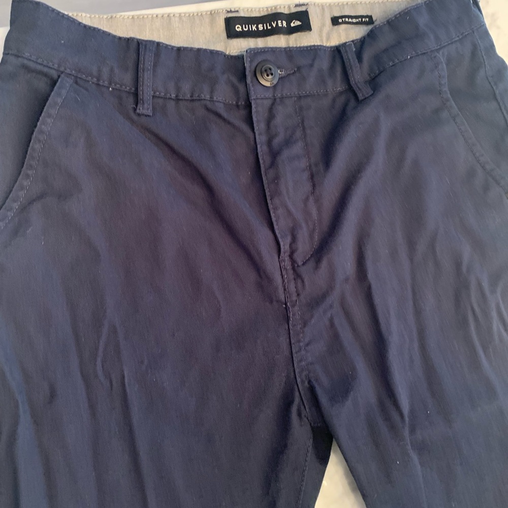 Navy Blue Quicksilver Straight Fit Pants